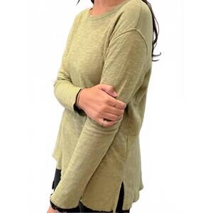 NEW GERTIES longsleeve crew tee in fern